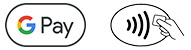 Google Pay Logo and Contactless Symbol