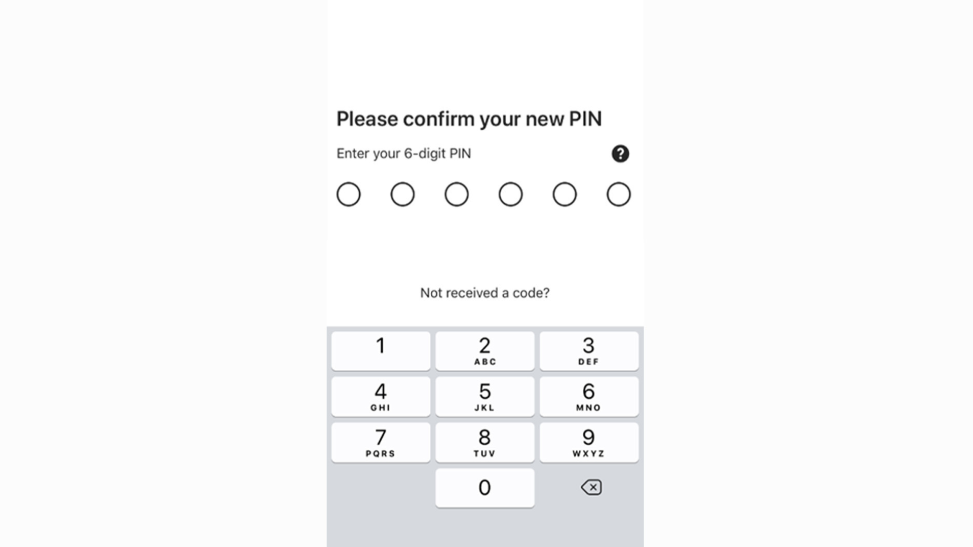 Confirm your new Digital M&S PASS PIN screen
