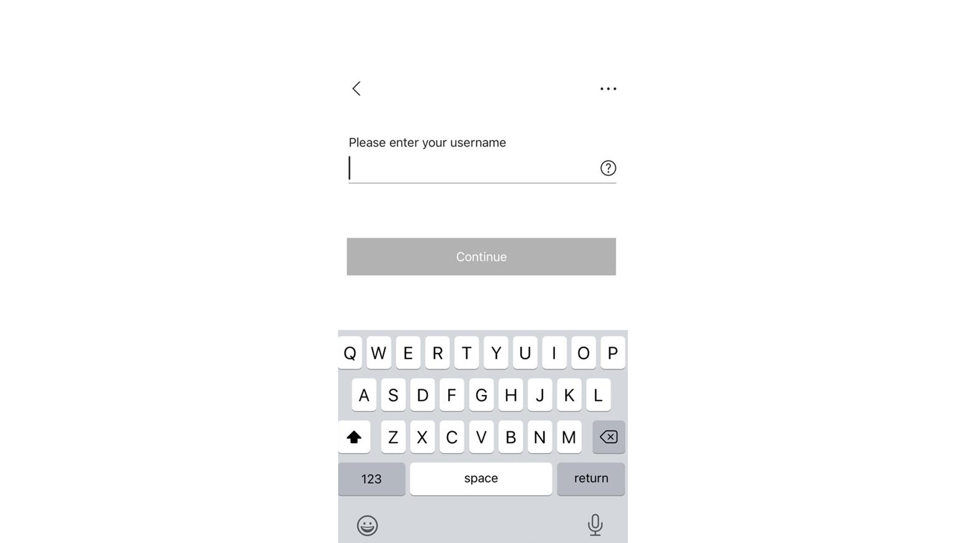 M&S Banking App enter your username screen