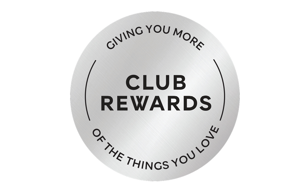 Club Rewards logo – Giving you more of the things you love